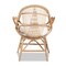 Baxton Studio Jayden Modern Bohemian White Fabric Upholstered and Natural Brown Finished Rattan Accent Chair 205-12693 - alternate 6